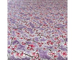 Mexicaans Tafelzeil Kersenbloesem - 120 x 180 cm - Paars
