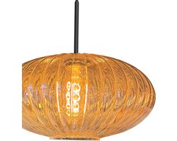 Mexlite - hanglamp - HaloSwap - amberkleurig - glas - Ø 30cm - E27 - 4295ZW