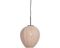 Mexlite - hanglamp - HaloSwap - beige - linnen - Ø 25cm - E27 - 4298ZW