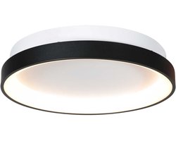 Mexlite - plafonniere - Circolare - zwart - kunststof metaal - Ø 38cm - LED - 4207ZW