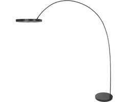 Mexlite - vloerlamp - Luna-Arc - zwart - metaal - booglamp - LED - 4324ZW