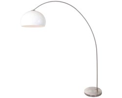 Mexlite - vloerlamp - Solva - staal - kunststof metaal - booglamp - E27 - 3919ST