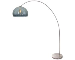 Mexlite - vloerlamp - Solva - staal - kunststof metaal - booglamp - E27 - 3920ST