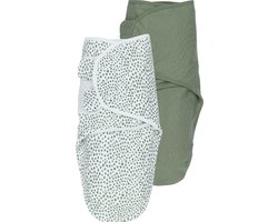 Meyco Baby Cheetah/Uni swaddlemeyco inbakerdoek - 2-pack - forest green - 0-3 maanden - 1.0 TOG