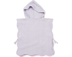 Meyco Baby Wavy badponcho - badstof - soft lavender - 1-3 jaar