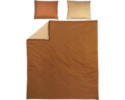 Meyco Uni Dekbedovertrek Camel / Warm Sand 200 x 200 / 220 cm