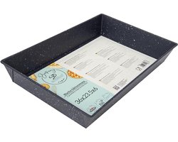 Meyerhoff Rechthoekige Cakevorm 36 cm – Antraciet Marmer – Non-Stick Bakvorm – Taartvorm & Cake Bakvorm voor Oven – Voor Cake, Taart, Brood & Ovenschotel