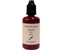 MGM Trading® - Hands on art - Leerverf - Verf voor lederen oppervlakten - 20ml - Bordeaux (kastanjebruin)