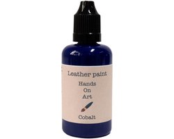 MGM Trading® - Hands on art - Leerverf - Verf voor lederen oppervlakten - 20ml - Cobalt