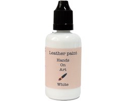 MGM Trading® - Hands on art - Leerverf - Verf voor lederen oppervlakten - 20ml - White