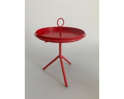 Mica Aston Side Table Rood Afneembaar Dienblad - 41,5x30,5 cm