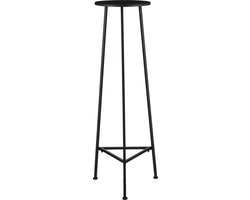 Mica Decorations Adine Plantentafel - H120 x Ø35 cm - Metaal - Zwart