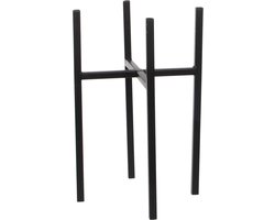 Mica Decorations Ascot Plantenstandaard - L20,5 x B20,5 x H35 cm - Metaal - Zwart