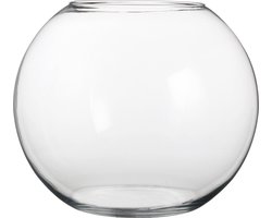 Mica Decorations Babet Bol Vaas - H28 x Ø34 cm - Transparant