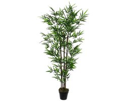 Mica Decorations Bamboe Kunstplant - H155 x Ø90 cm - Groen