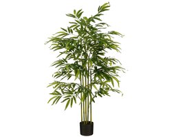 Mica Decorations Bamboe Kunstplant in Pot - H150 x Ø60 cm - Groen