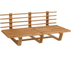 Mica Decorations Bankje Lennox - 170x88x70 cm - Hout - Bruin