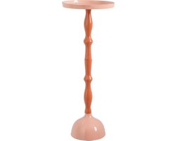 Mica Decorations Bijzettafel Duco - 25.5x25.5x67.5 cm - Aluminium - Roze