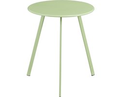 Mica Decorations Bijzettafel voor Buiten - H45 x Ø38 cm - Metaal - Mintgroen