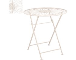 Mica Decorations Biryani Bistro Tuin Tafel - H72xØ69 cm - Beige