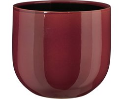 Mica Decorations Bloempot Pablo - 29x29x25 cm - Keramiek - Paars