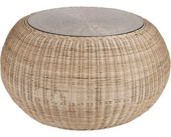 Mica Decorations Bolsena Tuin Tafel - 82x82x43 cm - Rotan - Lichtbruin
