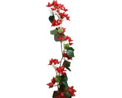 Mica Decorations Bougainvillea Kunstslinger/Guirlanda - L180 cm Rood