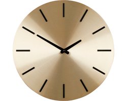 Mica Decorations Brixen Wandklok - Ø36 cm - Goud