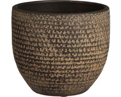 MICA DECORATIONS CARRIE BLOEMPOT - H18 X Ø20 CM - TERRACOTTA - BRUIN
