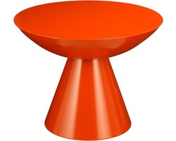 Mica Decorations Celise Bijzettafel - H44 x Ø59 cm - Metaal - Oranje