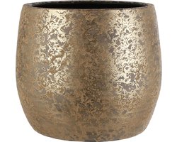 Mica Decorations Clemente Bloempot - H31 x Ø38 cm - Terracotta - Goud
