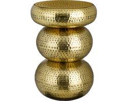 Mica Decorations Clide Bijzettafel - H47 x Ø33 cm - Metaal - Antiek Goud