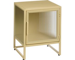 Mica Decorations Clifton Opbergkast met Deuren - L38 x B35 x H50 cm - Metaal - Beige