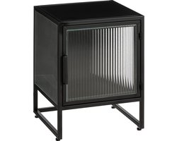 Mica Decorations Clifton Opbergkast met Deuren - L38 x B35 x H50 cm - Metaal - Zwart