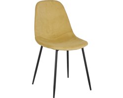 Mica Decorations Corby Eetkamerstoel - Gerecycled polyester - Beige