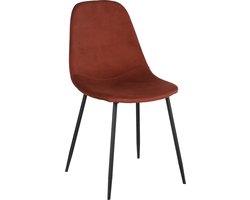 Mica Decorations Corby Eetkamerstoel - Gerecycled polyester - Rood