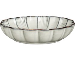 Mica Decorations Corfu Schaal - H5 x Ø19 cm - Keramiek - Grijs