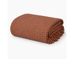 Mica Decorations Cosenza Fleece Deken - Bank Plaid en Bank Kleed - Warme Deken voor op de Bank - 180 x 130 cm - Roze