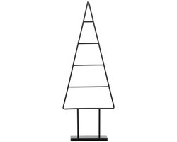Mica Decorations Decoratie Kerstboom - L34 x B12 x H90 cm - IJzer - Zwart