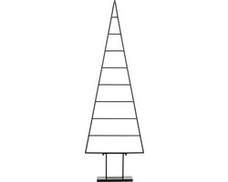Mica Decorations Decoratie Kerstboom - L50 x B15 x H152 cm - Metaal - Zwart