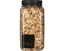 Mica Decorations Decoratie/hobby steentjes - lichtbruin - 650 ml - 5-8 mm - stenen - decoratiesteentjes