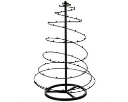 Mica Decorations Decoratieve Ornamenten boom, spiral zwart H103xD58cm