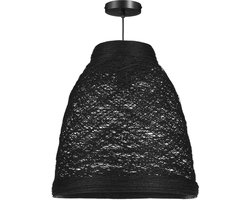 Mica Decorations Diora Hanglamp - H40xØ40 cm - Papier - Zwart