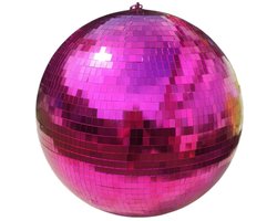 Mica Decorations Discobal fuchsia Spiegel D50cm