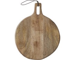 Mica Decorations Duko Serveerplank - Ø28 cm - 100% FSC Mangohout - Bruin