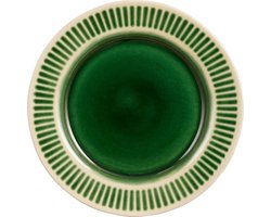 Mica Decorations Elice Ontbijtbord - Ø22 cm - Keramiek - Groen