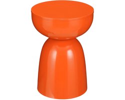 Mica Decorations Elliot Bijzettafel - H45 x Ø32 cm - IJzer - Oranje