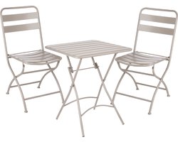 Mica Decorations Evita Bistroset - Set van 3 - Metaal - Bruin