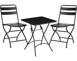 Mica Decorations Evita Bistroset - Set van 3 - Metaal - Zwart