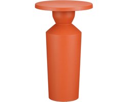 Mica Decorations Feroza Bijzettafel - H51 x Ø30 cm - Metaal - Oranje